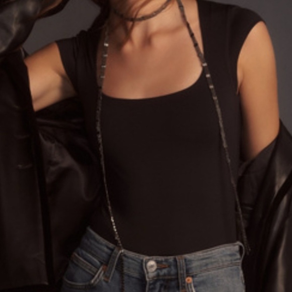 Anthropologie Square Neck Bodysuit